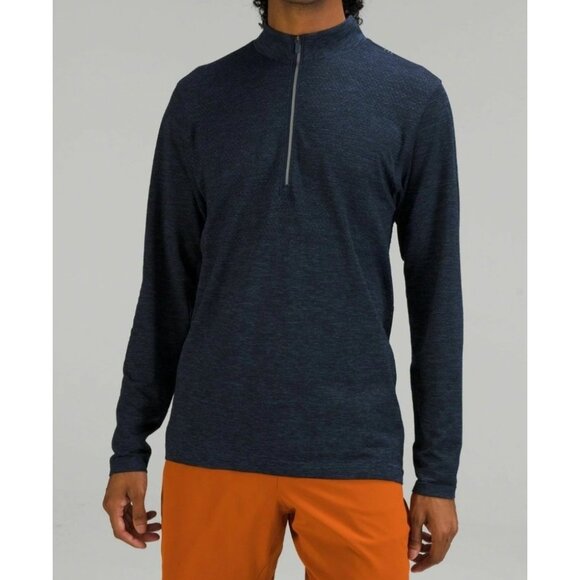 Lululemon Mens XXL Long Sleeved Tech Half Zip Top Shirt - Picture 1 of 13